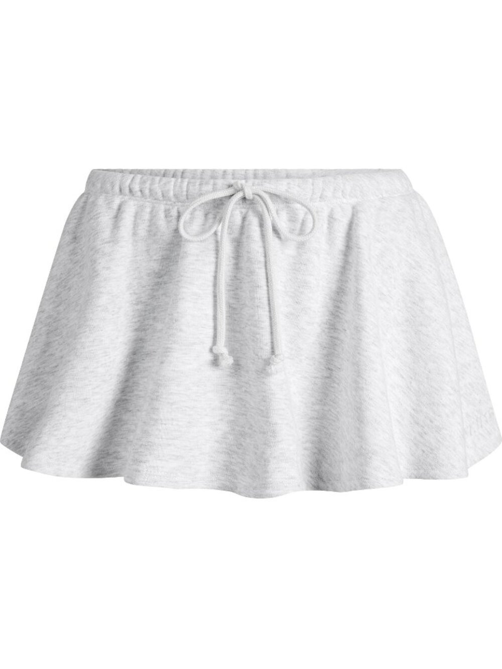 SKIMS Cotton Fleece Micro Skirt Light Heather Grey Size M NWT